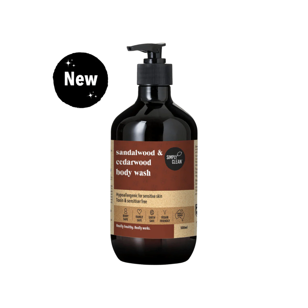 Sandalwood & Cedarwood Body Wash - 500ml