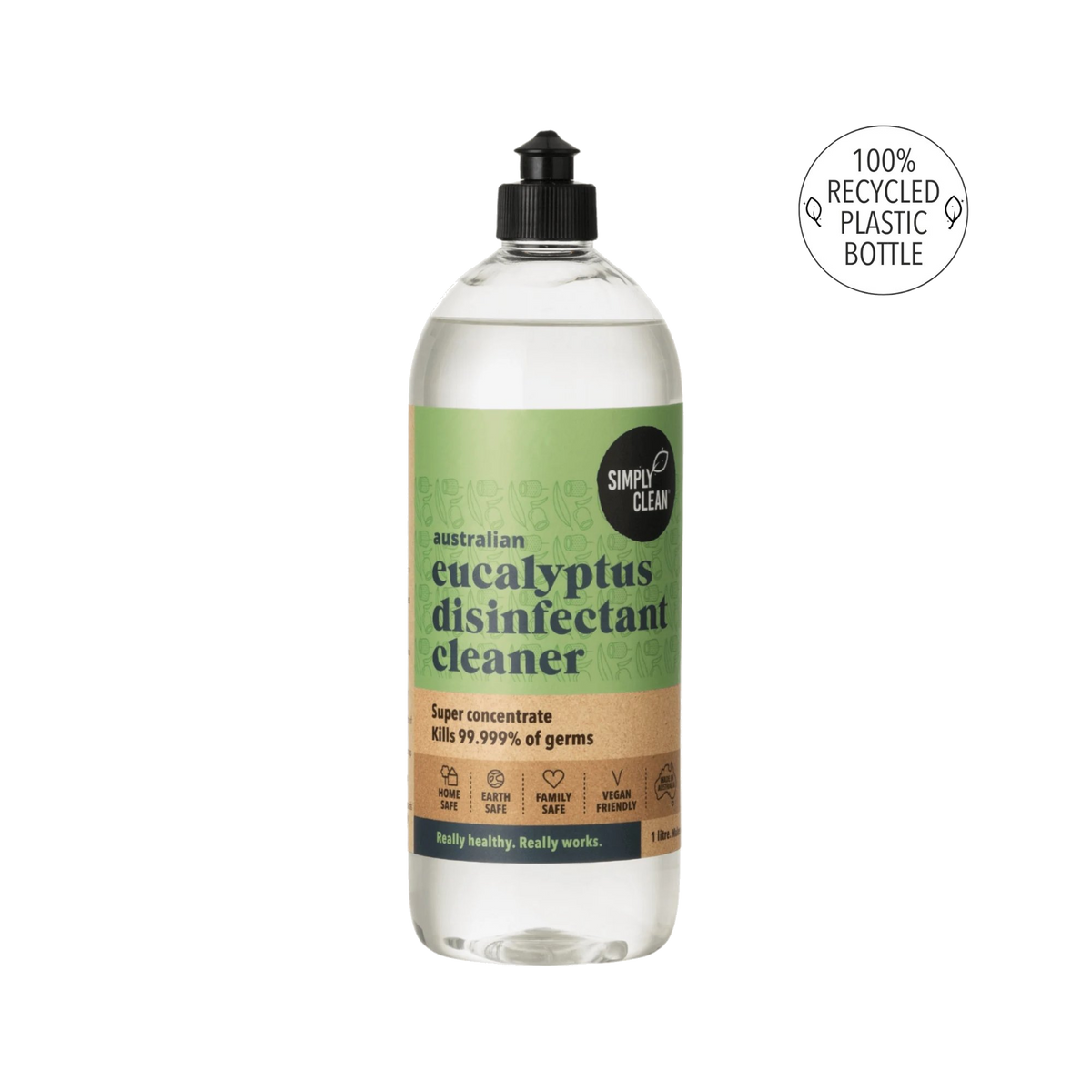Simply Clean Eucalyptus Disinfectant Cleaner 1L